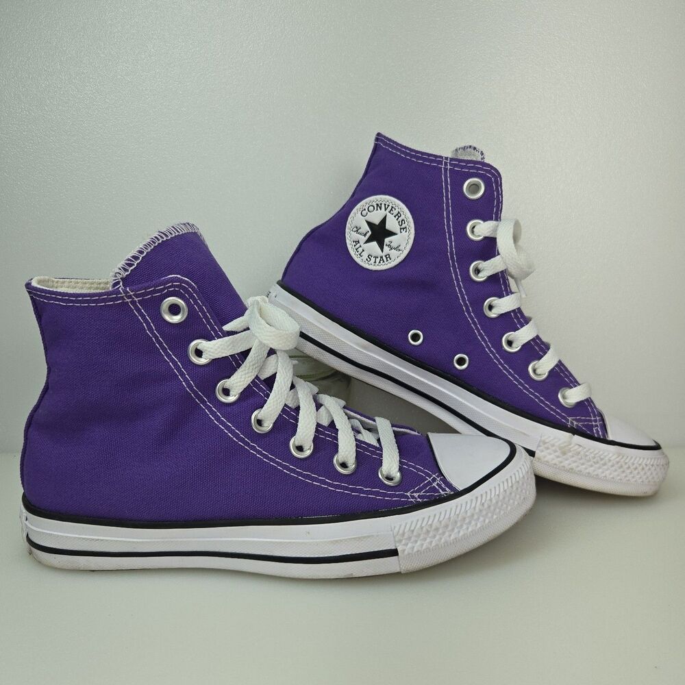 Converse Chuck Taylor All Star Purple High Top Sneakers Womens 6 Mens 4 Shoes